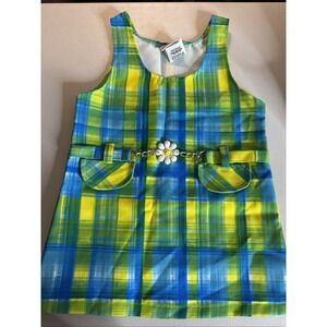 Vintage Girls Expressions Groovy Sundress Daisy Belt SZ S4